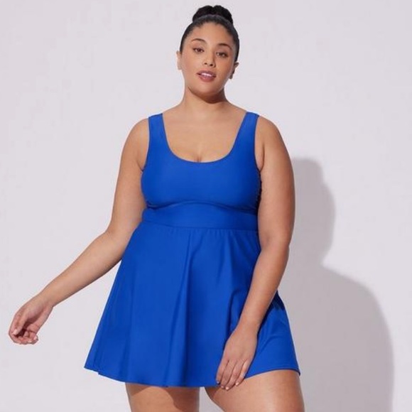 torrid Other - Torrid Swimsuit Torrid Wireless Swim Dress Plus Size Swimsuit Aline Swimsuit 2X